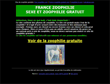 Tablet Screenshot of france-zoophilie.com